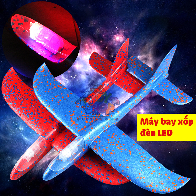Đồ chơi máy bay xốp có đèn led