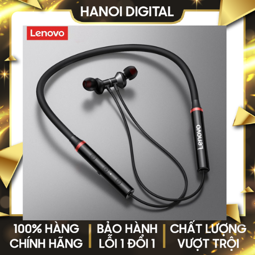 Tai nghe Bluetooth Lenovo HE05X, Tai nghe không dây Lenovo HE05X BT5.0 chống nước IPX5 với Mic khử tiếng ồn - Hàng Chính Hãng