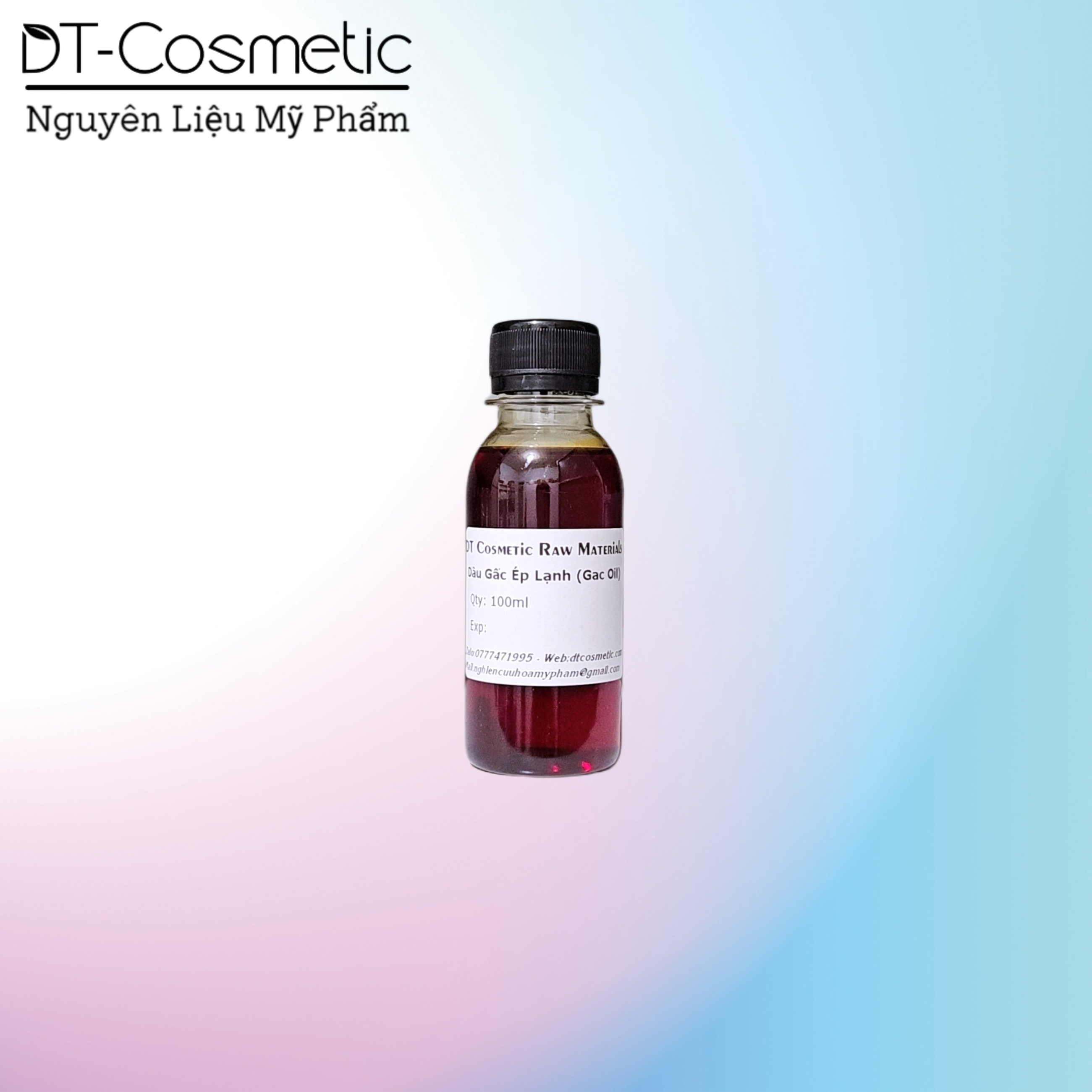 100ml/1l dầu gấc ép lạnh nguyên chất - nguyên liệu mỹ phẩm