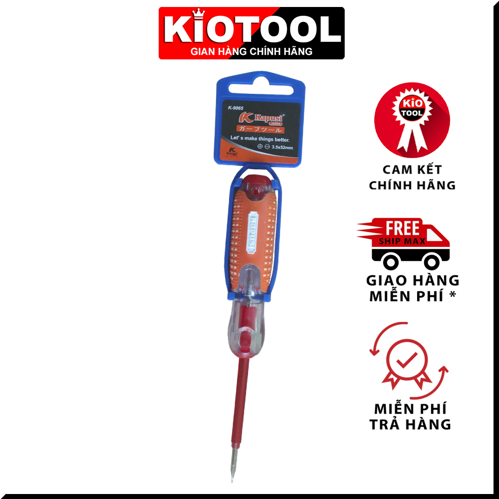 Bút thử điện Nhật Kapusi K-9065 Chịu tải cao lên đến 500 V - Giới hạn 5 sản phẩm/khách hàng