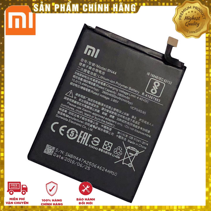 Pin xiaomi redmi 5 plus - redmi note 5 bn44 4000mah zin * tặng siêu dán pin + freeship