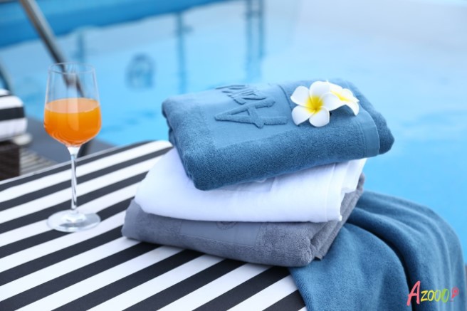 Khăn tắm cao cấp Azooo tiêu chuẩn khách sạn 5 sao 100% cotton thấm hút nhanh, kháng khuẩn, an toàn, dầy dặn