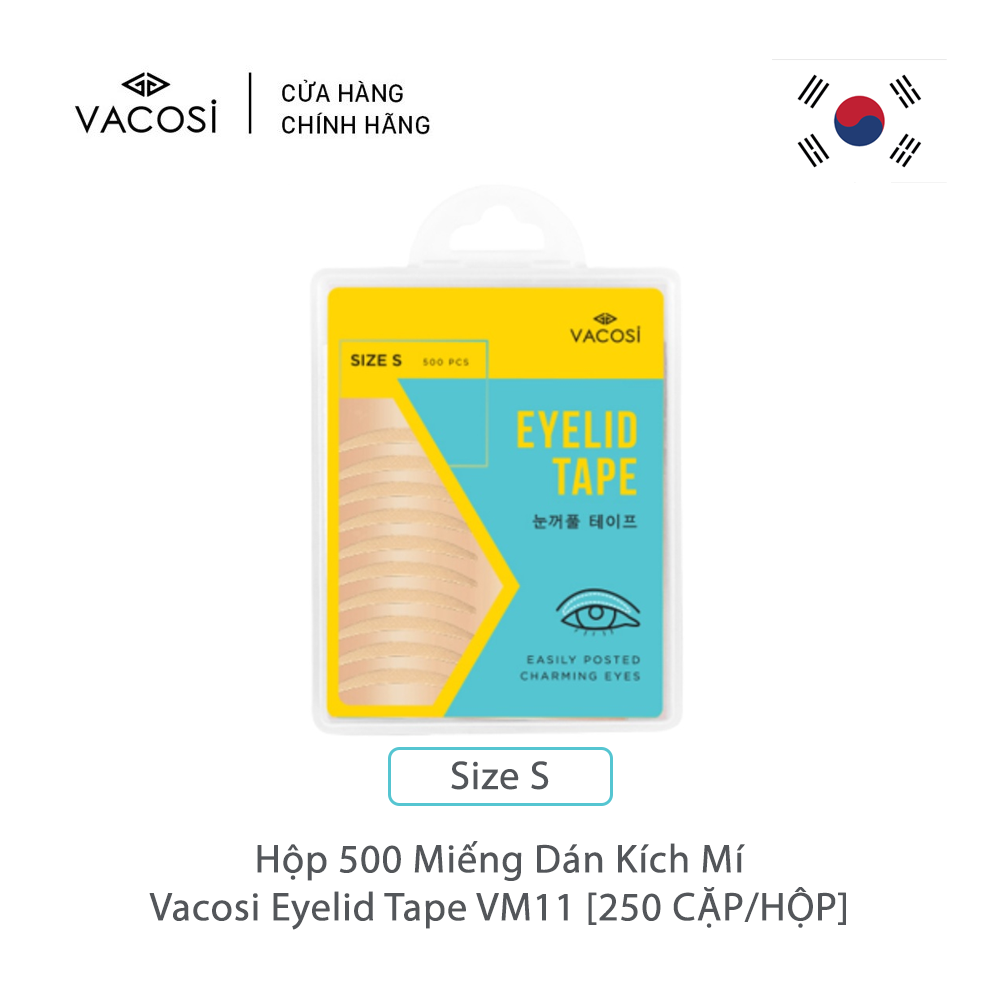 [HCM] Vacosi Hộp 500 Miếng Dán Kích Mí Eyelid Tape VM11 - Size S