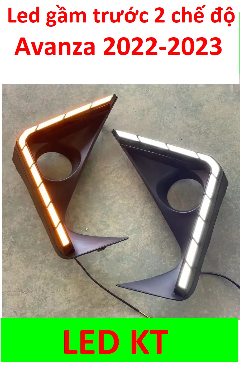 Led gầm trước Avanza 2022 2023 led day light led DRL tích hợp xi nhan chạy rất đẹp Toyota Avanza 2 chế độ. Led mí Avanza