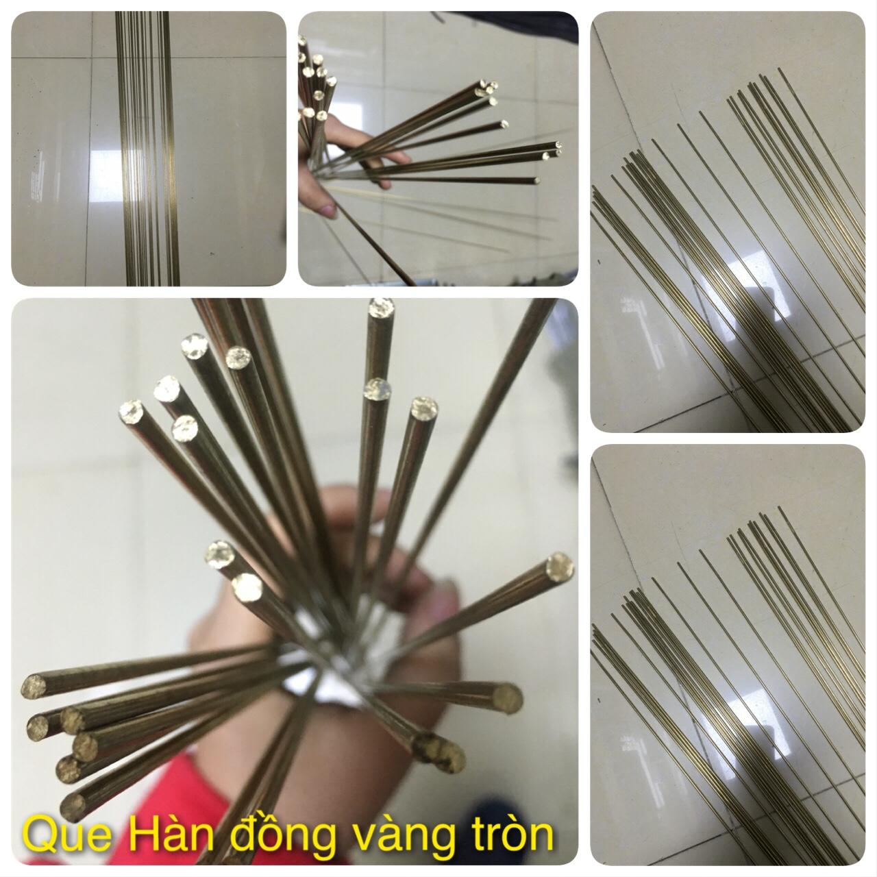 Que Hàn Đồng combo 10 cây + hộp thuốc hàn xịn