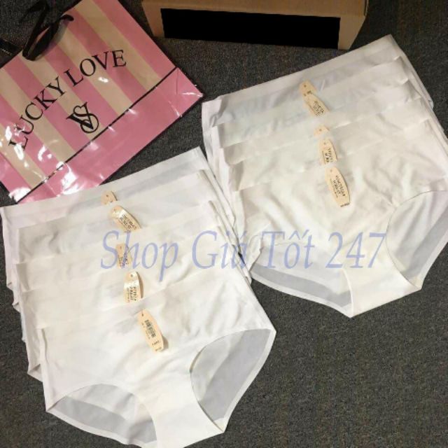 Combo 5 quần lót su trắng có 2 size lớn và nhỏ