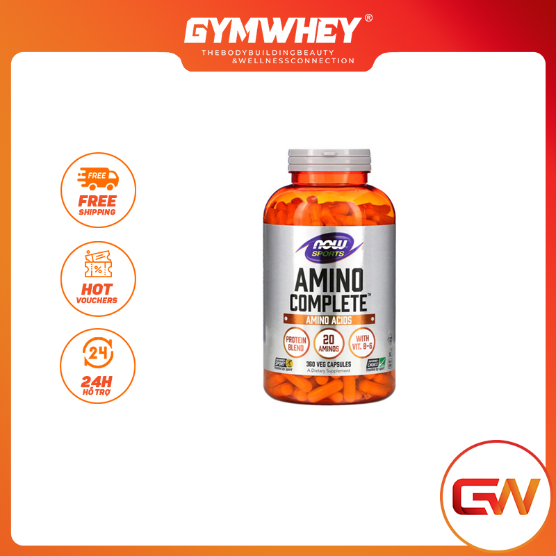 Viên Uống Now Amino Complete Phục Hồi Cơ Bắp Sau Tập Luyện