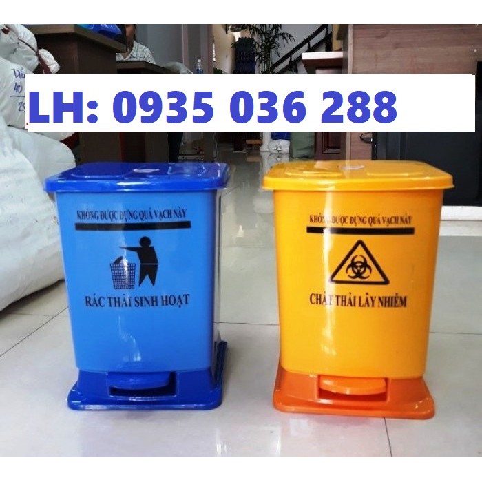 Thùng rác y tế chân đạp lớn