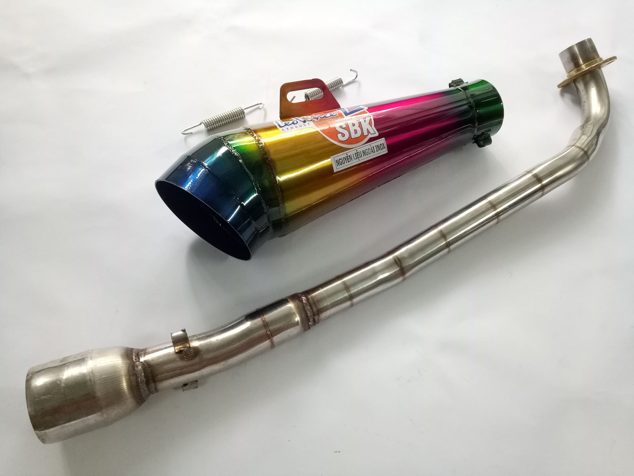 Pô leovince kèn 7 màu ful cổ xe wave-dream