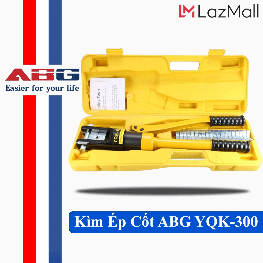 Kìm Ép Cốt Thủy Lực ABG YQK-300 Kìm Bấm Cos, Dây Cáp, Dây Điện