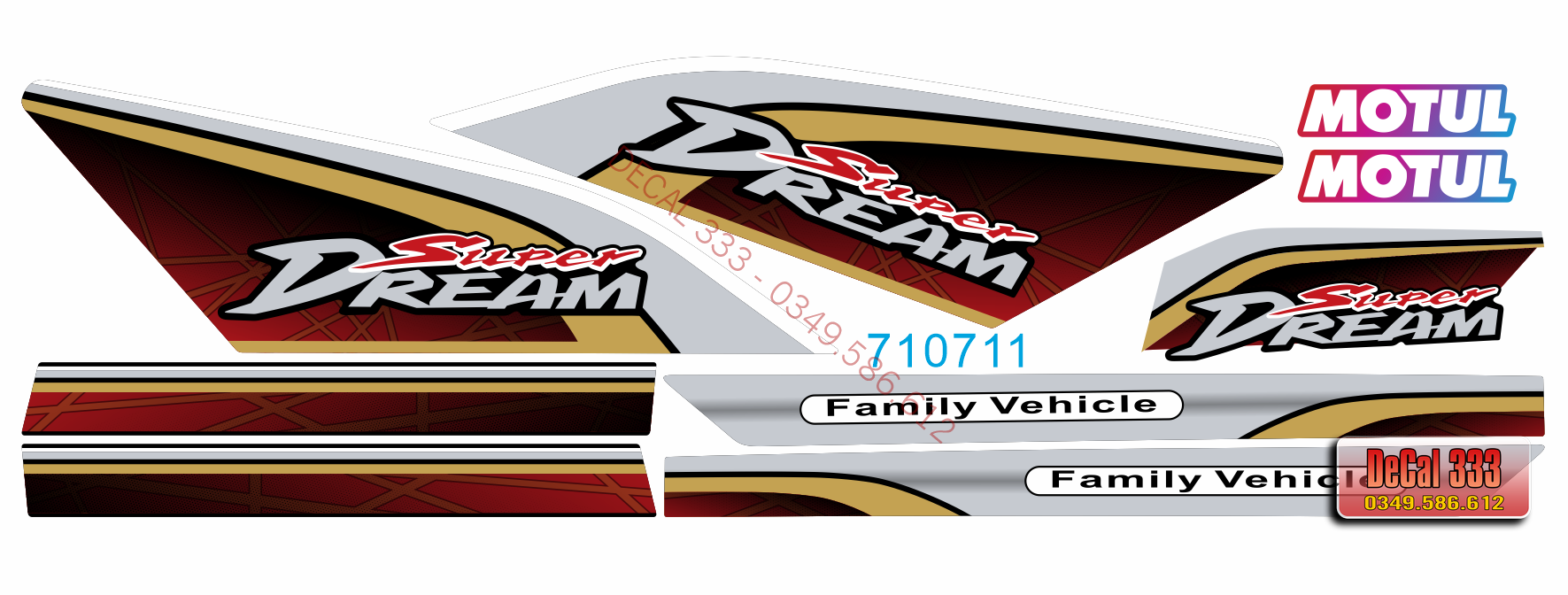 Tem dream chế mẫu zin 2010 710711 - tem 3 lớp cao cấp