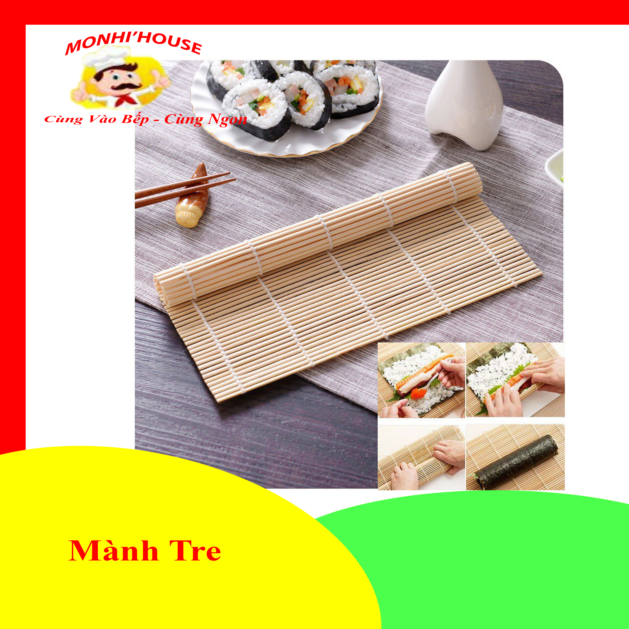 Mành tre cuộn gim bab/ sushi_doanvatgiasi