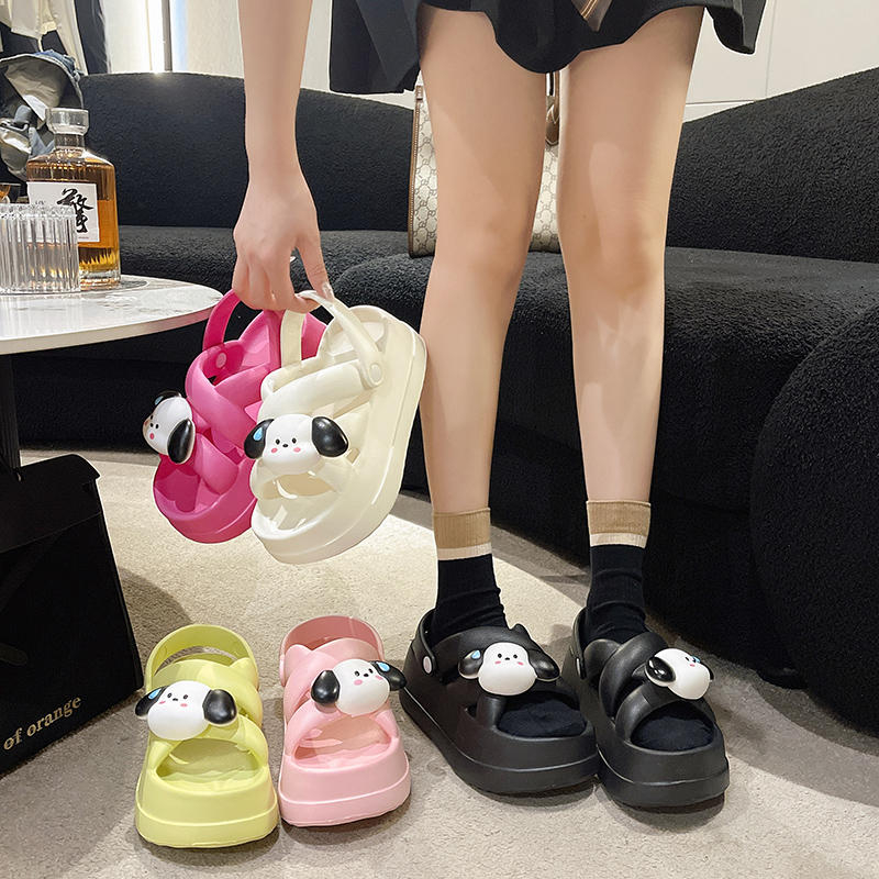 FREE SHIP Dép Sandal bánh mì hình mèo dễ thương, Sandal thời trang nữ hot 2022, Dép Ulzzang