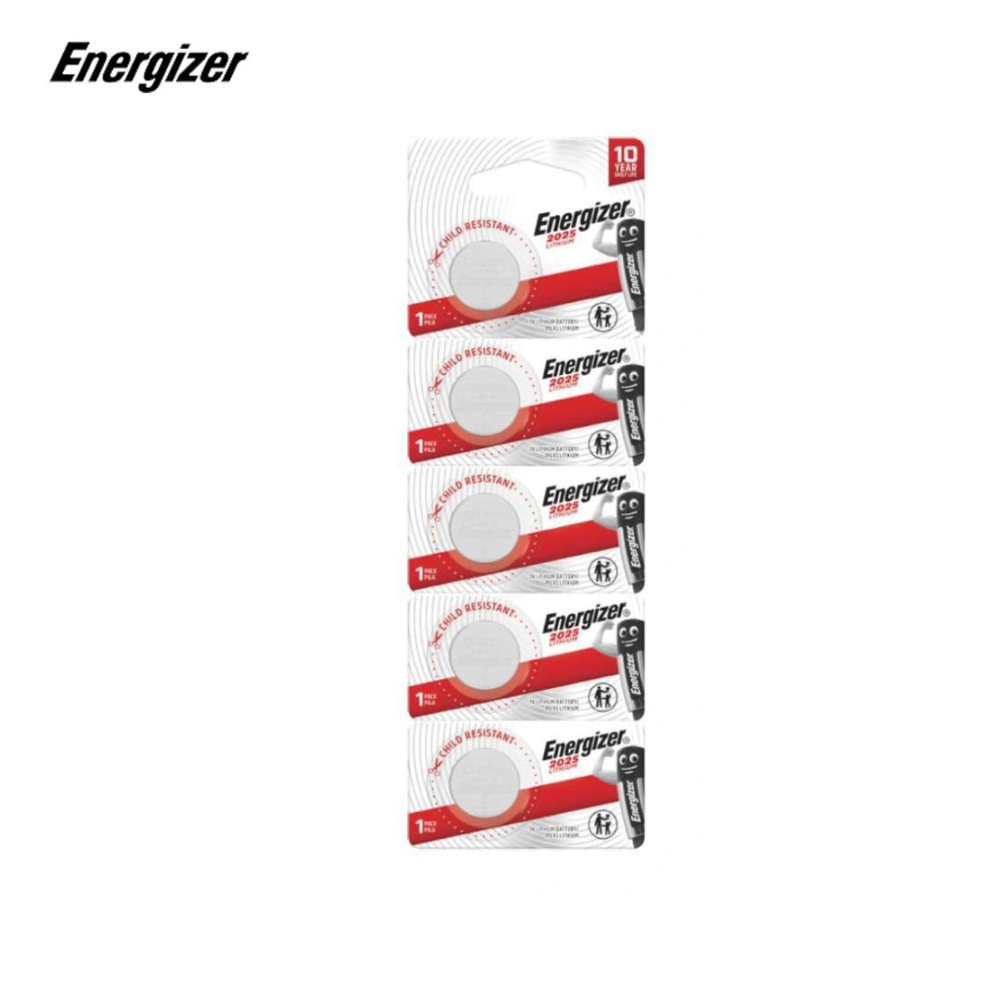 Vỉ 5 viên pin cr2025 energizer lithium 3v - hàng chính hãng