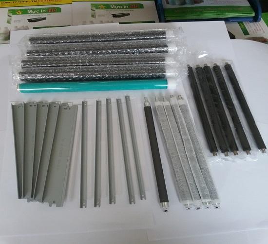 5 Bộ linh kiện12a: 5 Trống Drum + 5 gạt lớn + 5 gạt nhỏ + 5 trục từ + 5 trục sạc cho hộp mực máy in HP 1010, 1020, 1022, 1018, 3015, 3050 chất lượng tốt