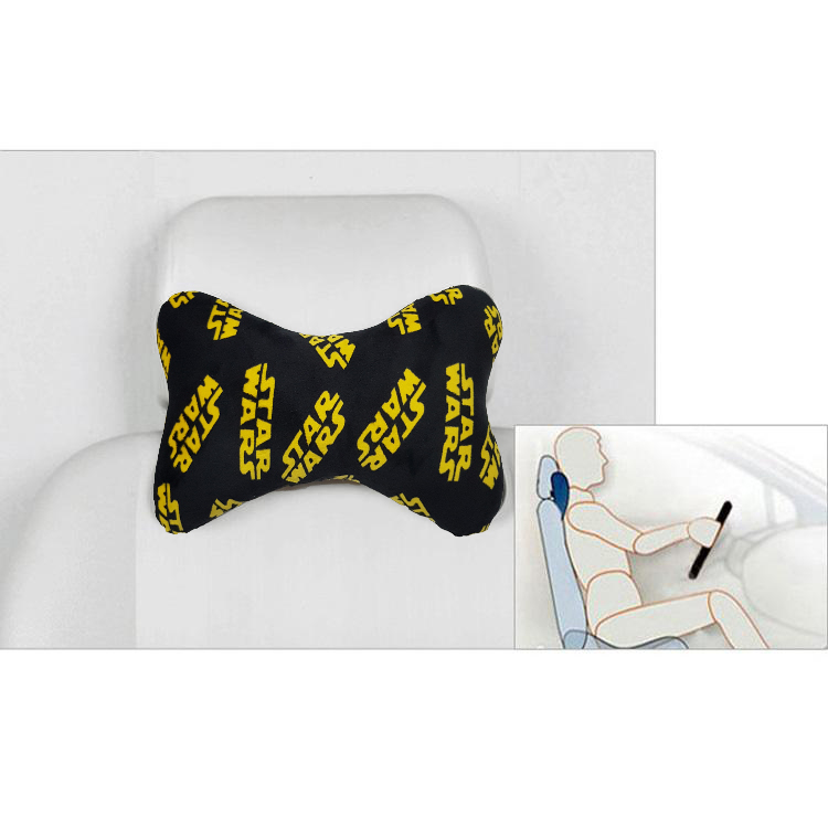 Gối tựa đầu - Gối Kê Cổ Chống Mỏi Cổ Trên Ô Tô Gối Hình Khúc Xương - THIVI - Nhiều Họa Tiết