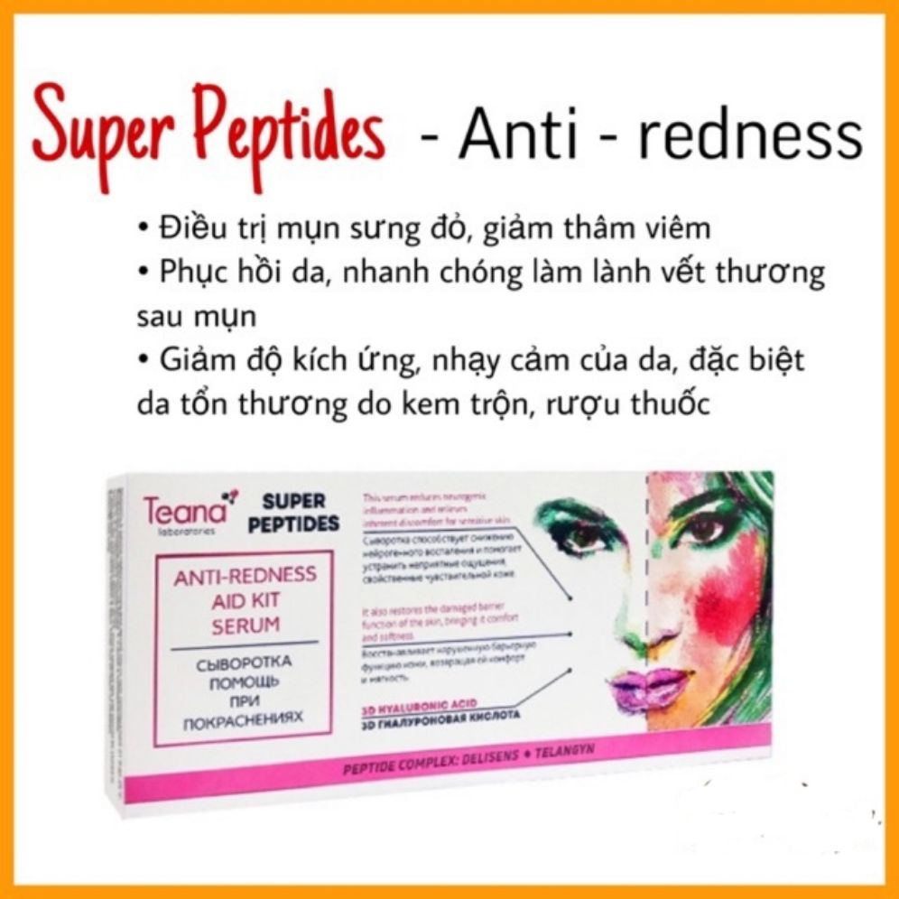 [HCM]Teana Super Peptides Anti Redness đánh bay nốt mụn sưng tấy đỏ