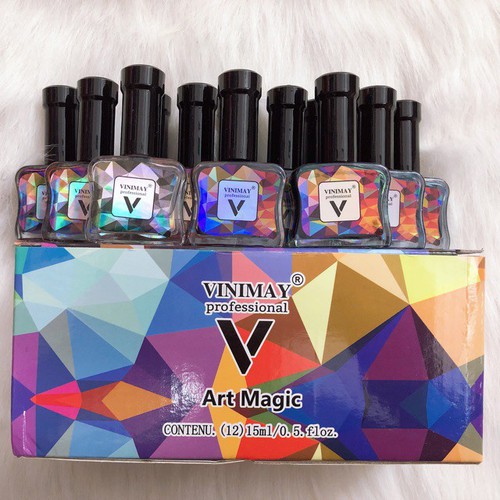 Nail set cồn loang 12 chai Vinimay