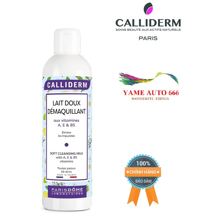 Sữa tẩy trang mềm mại với doux multivitamines calliderm 250ml