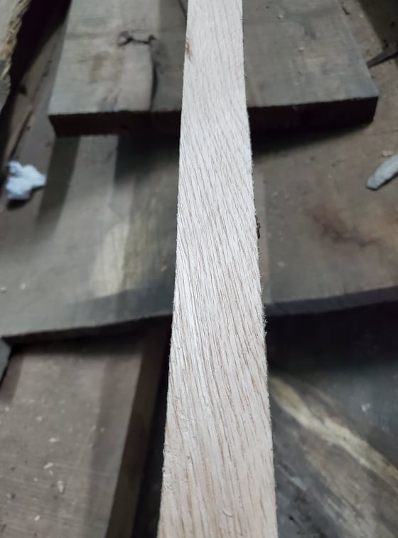 Bó 10 thanh gỗ sồi mặt rộng 100mm, dầy 15mm, dài 40cm bào láng 2 mặt
