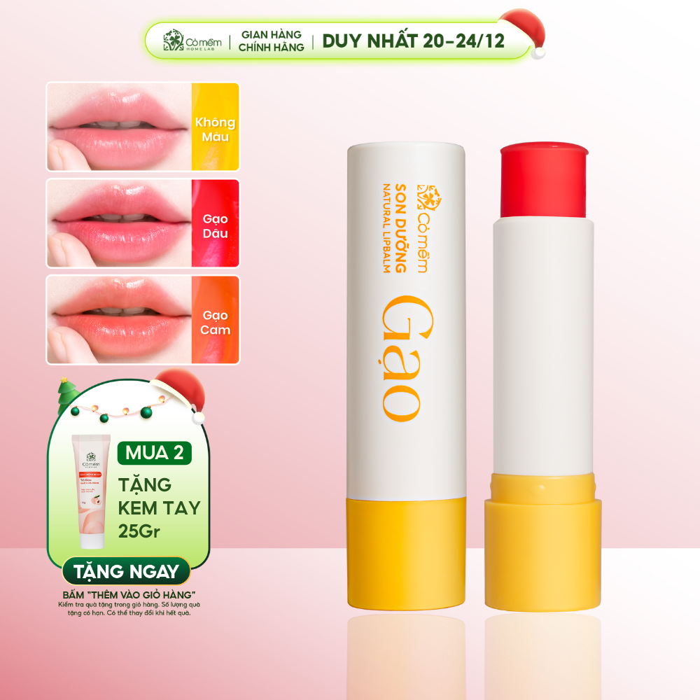 Son dưỡng môi cho trẻ em an toàn mềm mịn Cỏ Mềm