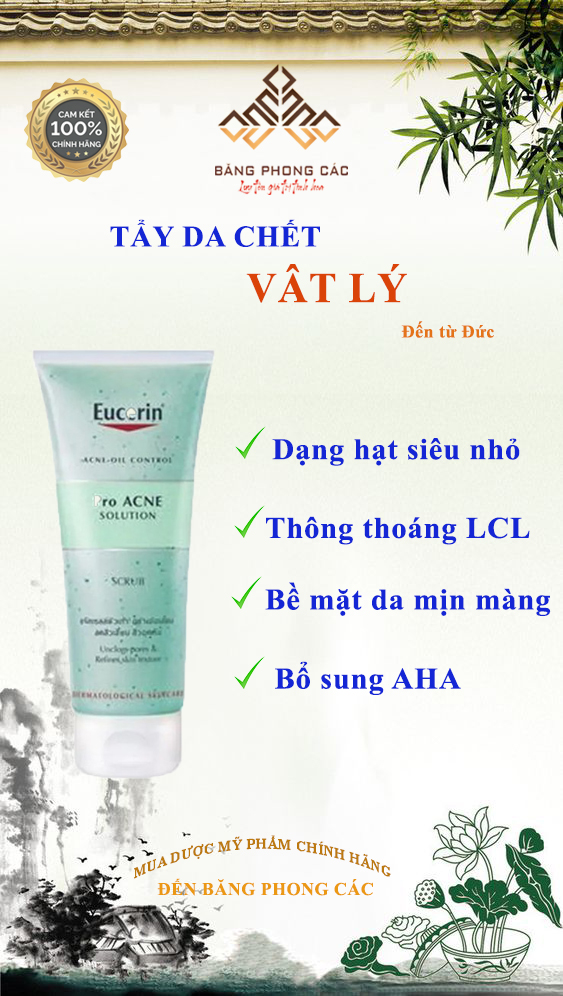 Tẩy da chết vật lý- Eucerin Pro Acne Solution Scrub