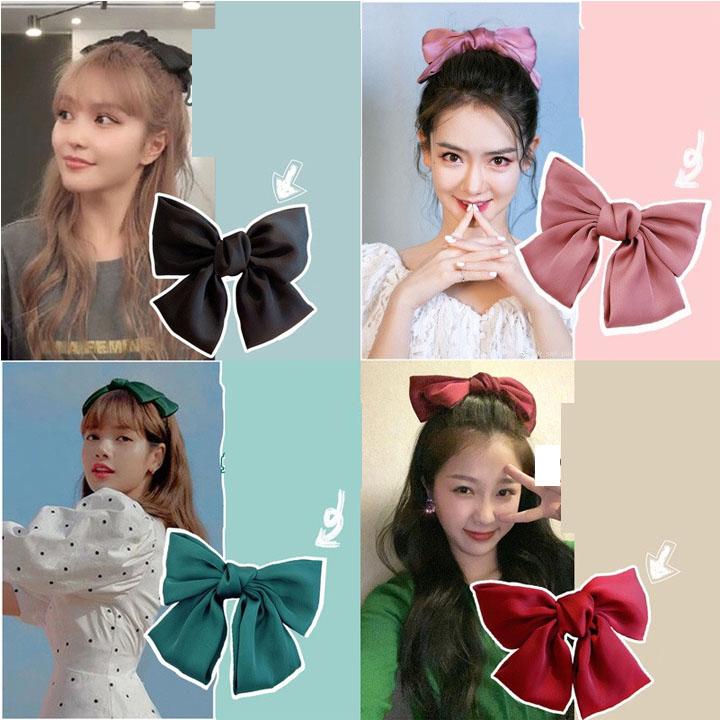 Cài kẹp tóc nơ bướm BẢN TO tiểu thư công chúa quà tặng xinh xắn dễ thương Lisa Trịnh Sảng Ngu Thư Hân