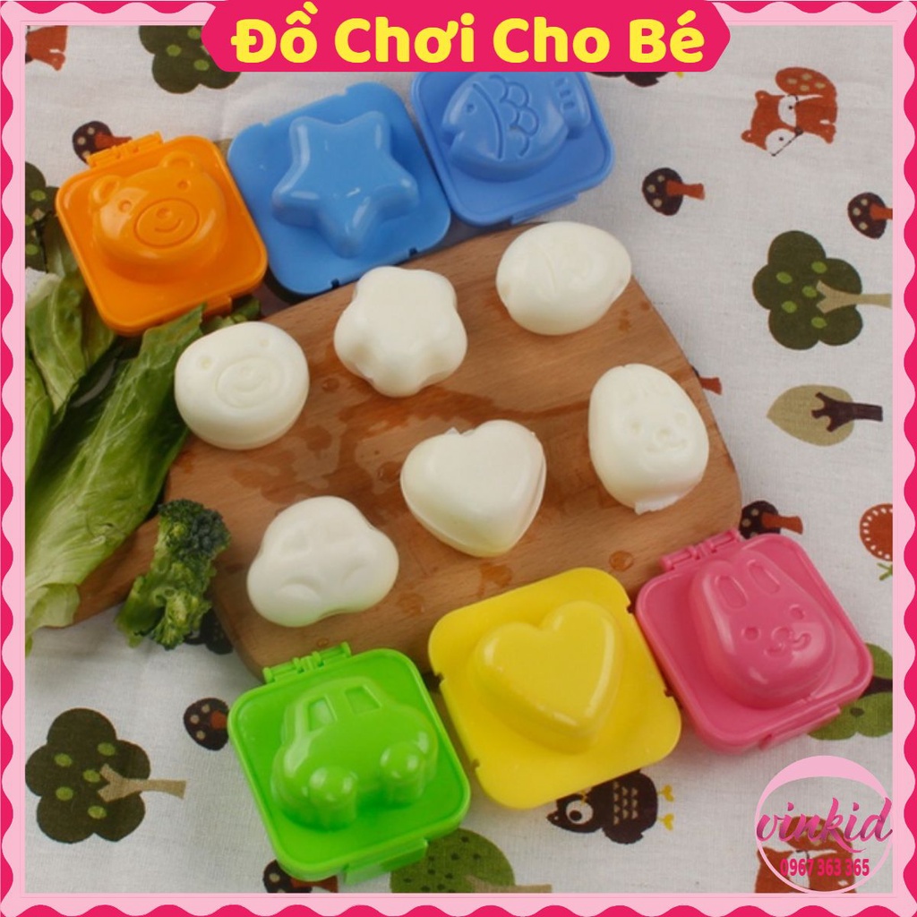 Khuôn cơm tạo hình cho bé ăn dặm kích thích vị giác trẻ con siêu dễ thương an toàn VINKID