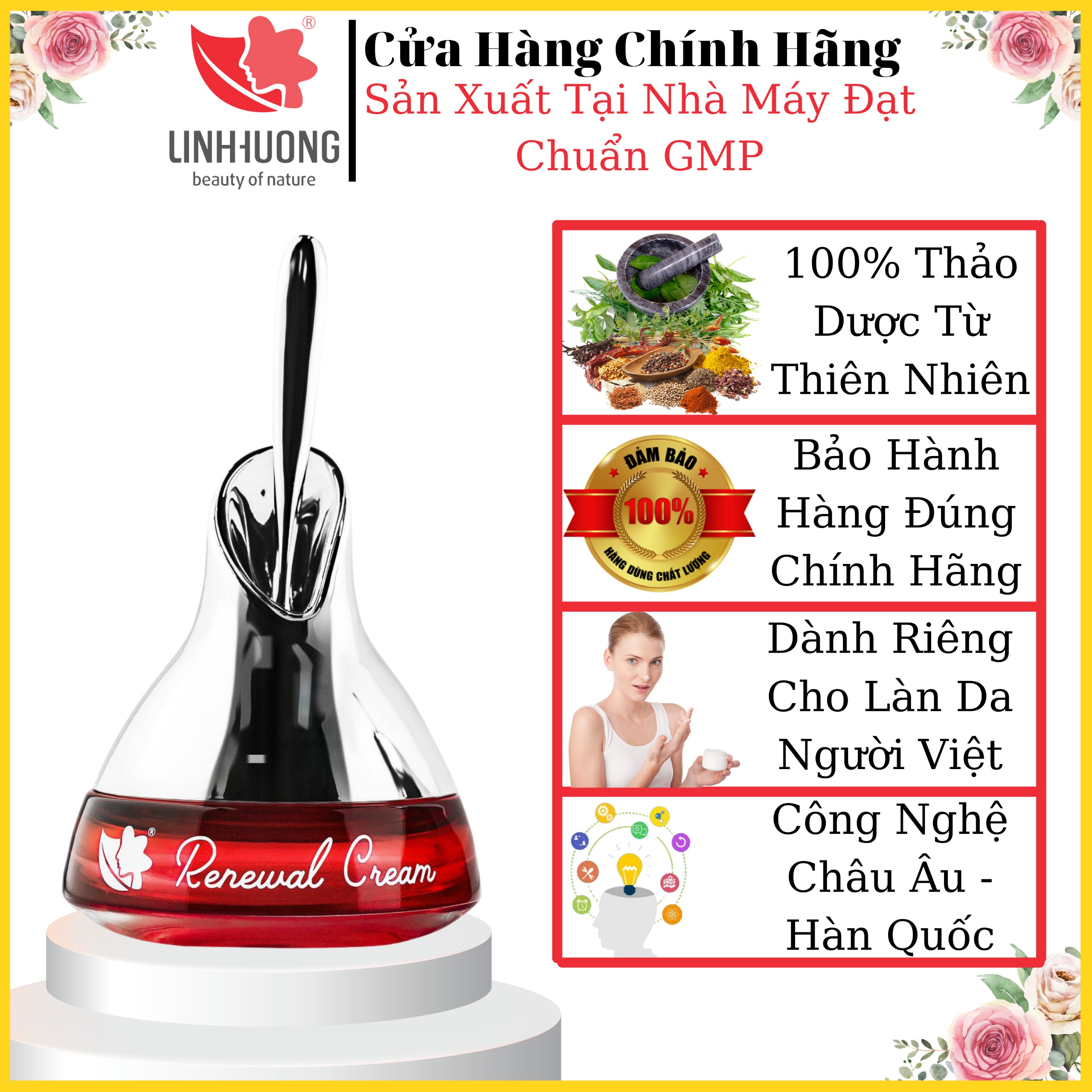 Kem Pha Lê Linh Hương - - Bột ngọc trai tăng độ dưỡng ẩm , dưỡng trắng da , ngăn ngừa lão hóa , se khít lỗ chân lông , tạo làn da mịn màng .... - 30g