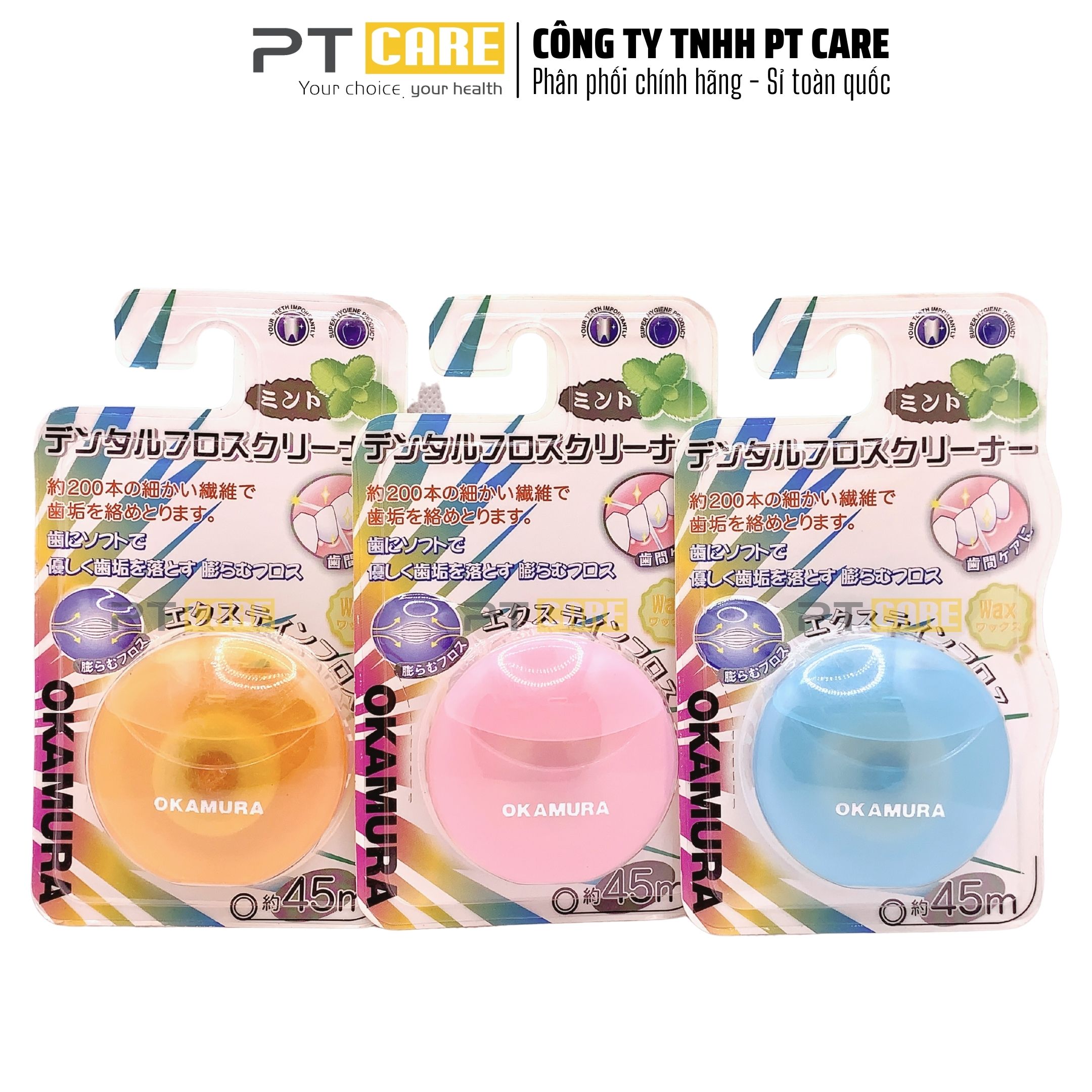 Pt care | chỉ nha khoa nhật bản okamura asahi 45m