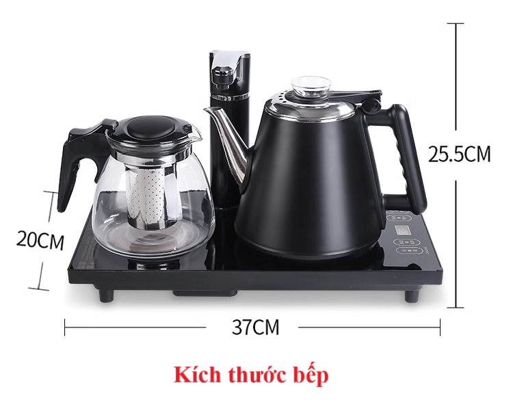 Ấm đun kèm bình ủ trà, ấm đun điện đa năng thông minh siêu tốc để pha trà