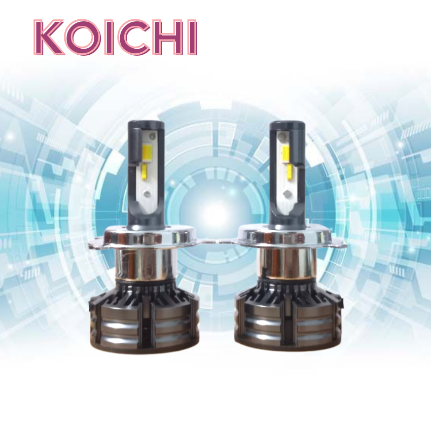 Đèn pha led T6 cos 3 màu chân H4 siêu sáng lắp đc cho cả ô tô xe máy