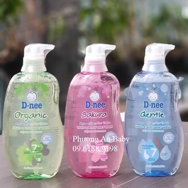 Tắm gội toàn thân em bé Dnee 200ml