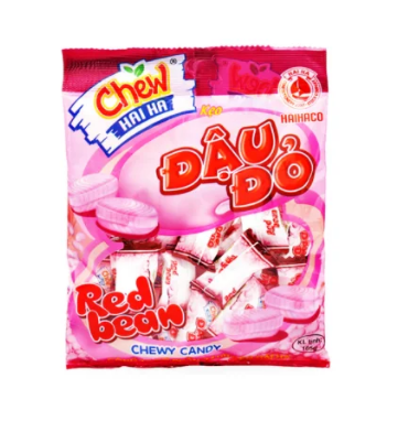 Kẹo Chew Mềm Hải Hà Hương Đậu Đỏ (Gói 90g)
