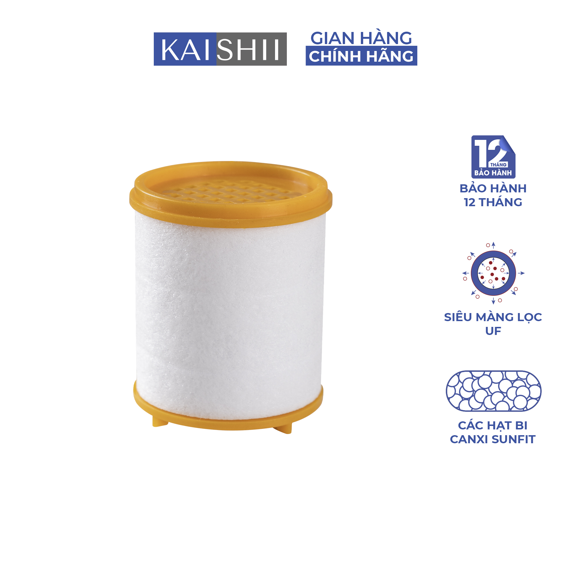 Lõi lọc nước kaishii, siêu màng lọc uf lọc sạch nước ks01 và ks02