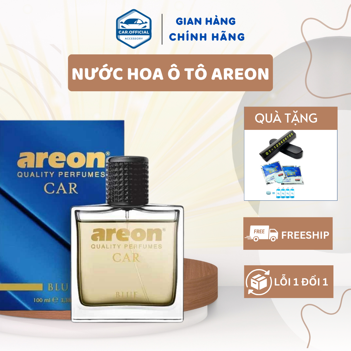 Nước hoa ô tô cao cấp dạng xịt areon car perfume