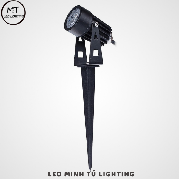 Đèn led rọi cắm cỏ sân vườn, đèn rọi gốc cây, đèn trang trí tiểu cảnh, công suất 5w