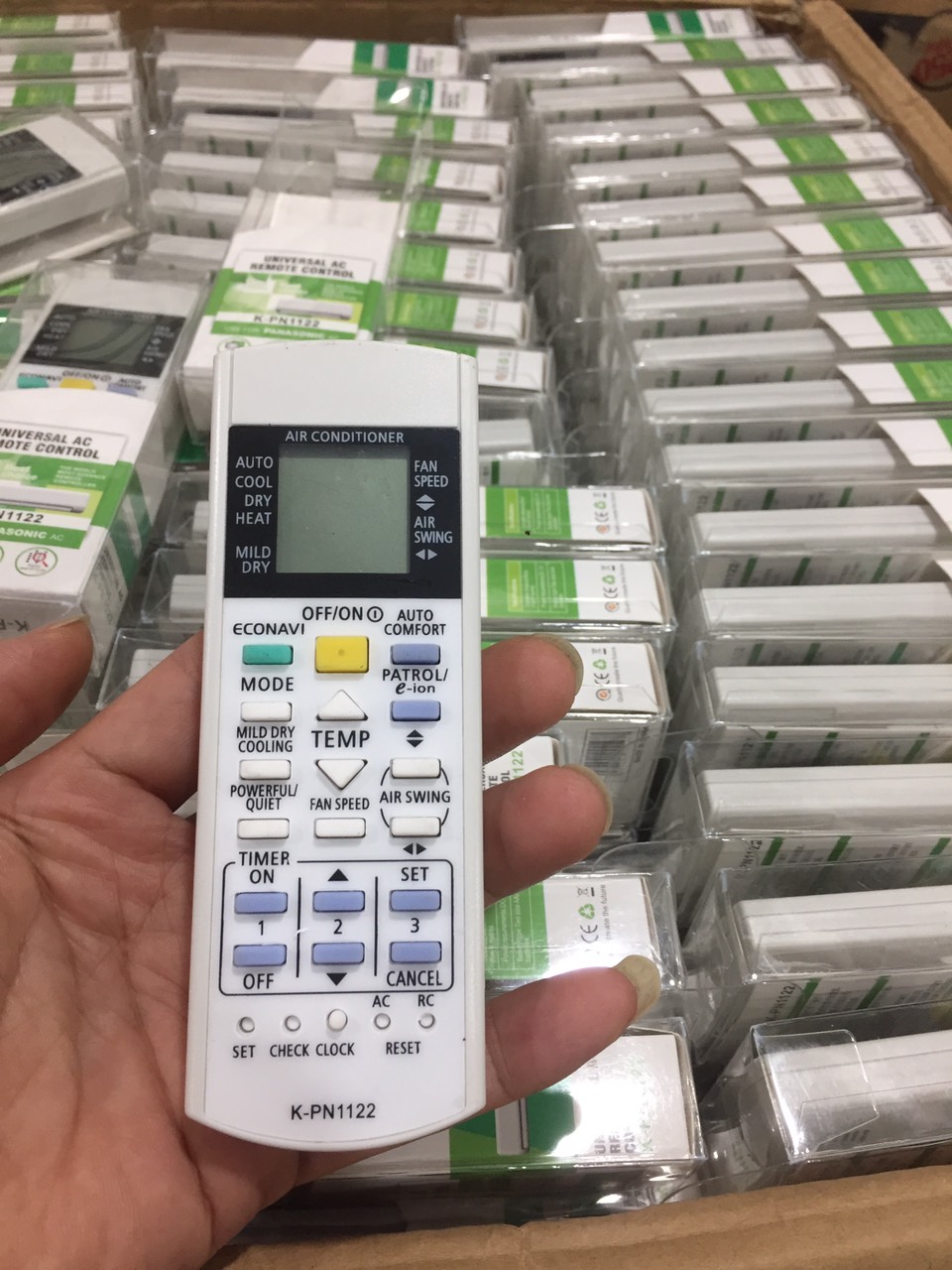 Remote điều khiển máy lạnh điều hòa đa năng panasonic k-pn1122.