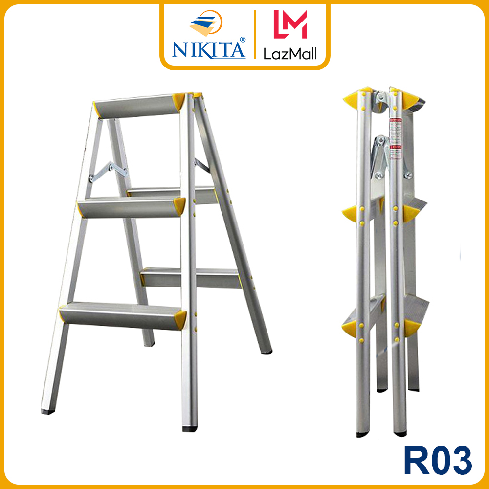 THANG NHÔM GIA ĐÌNH 3 BẬC - HÀNG CHÍNH HÃNG - NIKITA R03