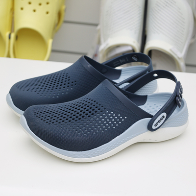 Giày sục crocs chuẩn xịn, chống hôi chân, nhựa tế bào êm, mềm, bền, đi mưa, lội nước, đi biển literide 360 clog màu navy