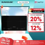Bếp Đôi Điện Từ SUNHOUSE SHB81032-EC mặt kính cao cấp, chịu lực, chịu nhiệt tốt - Làm nóng nhanh Tiết kiệm điện - Bảo hành 36 tháng - Hàng Chính Hãng