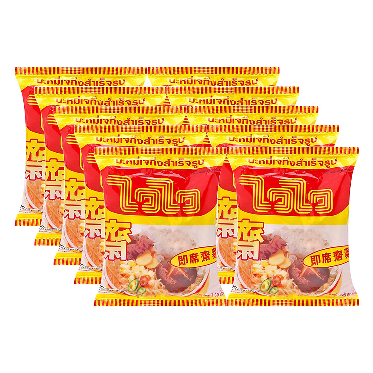 Mì waiwai chay 60g - thùng 30 gói