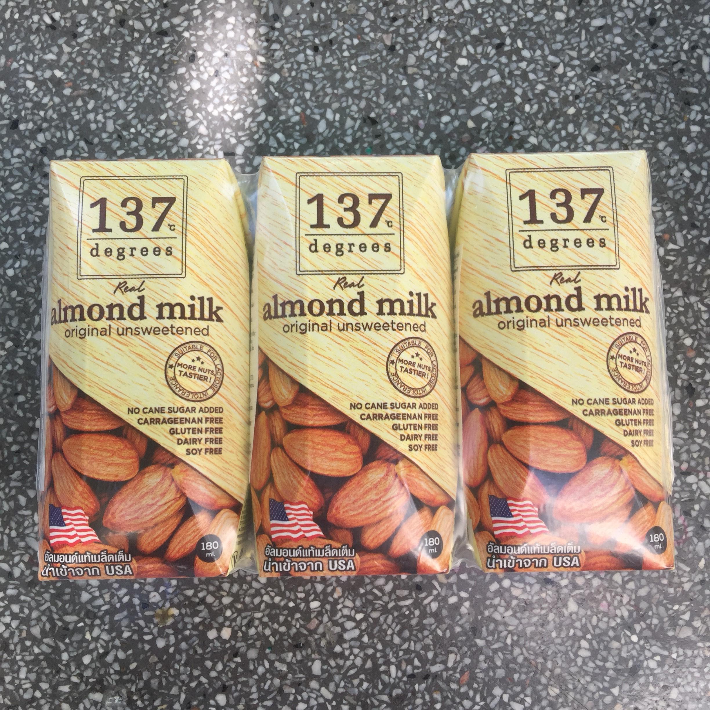 Sữa hạt hạnh nhân nguyên chất 137 degrees 180ml