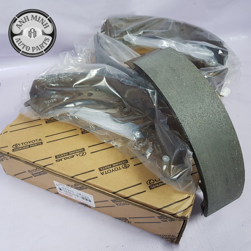 Má phanh bố thắng guốc phanh sau xe toyota fortuner 2005-2020 hilux 2007-2020 mã:044950k120 / 044950k020