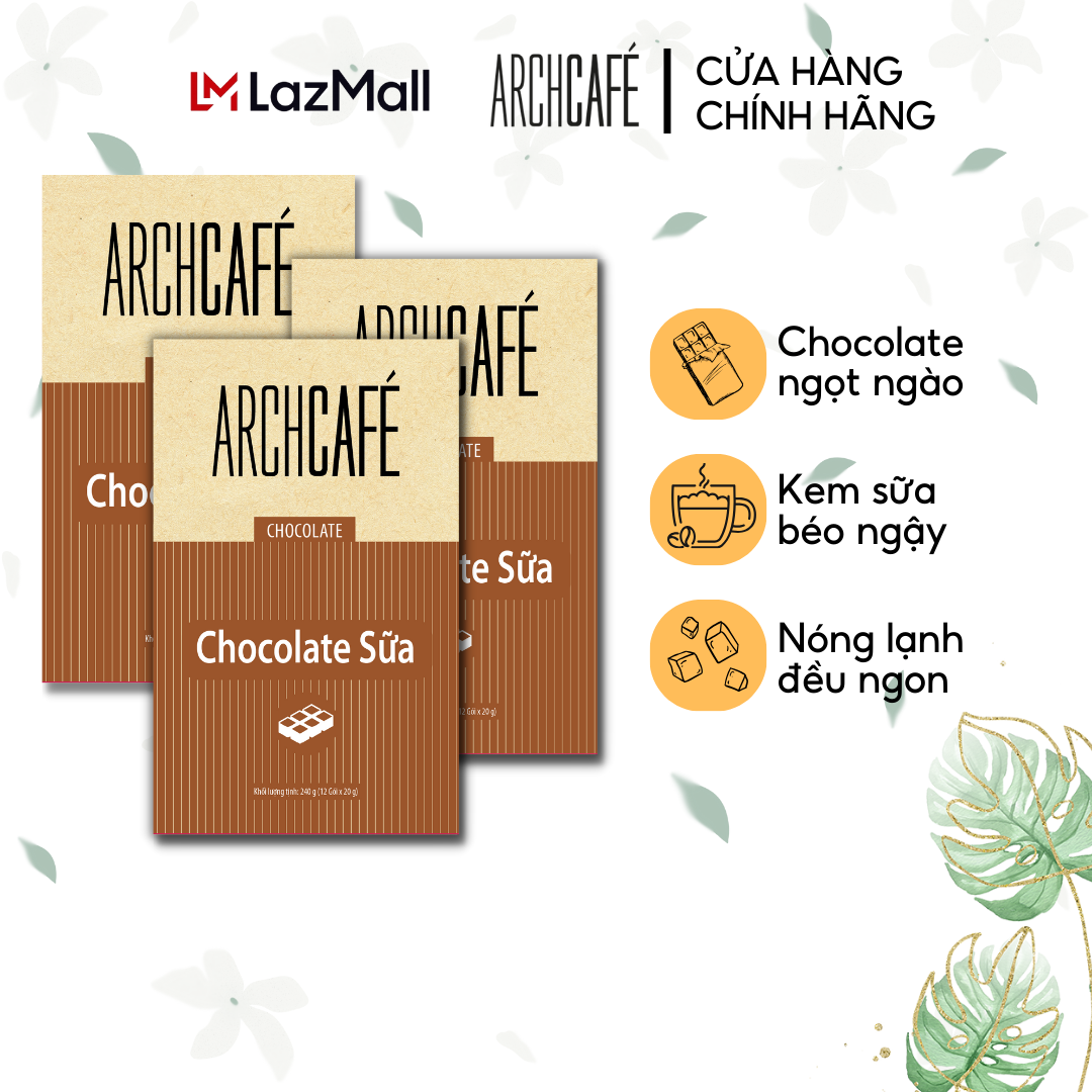 Combo 3 Chocolate Sữa - Choco Cacao hoà tan Archcafé