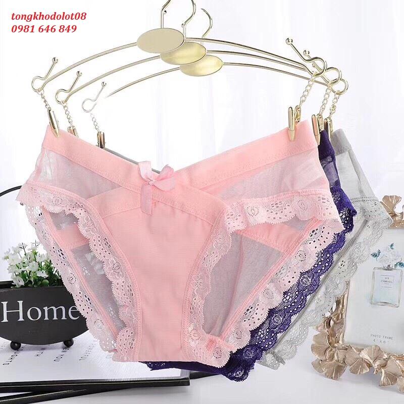 Bộ 10 quần lót ren lưới lụa cao cấp 5779