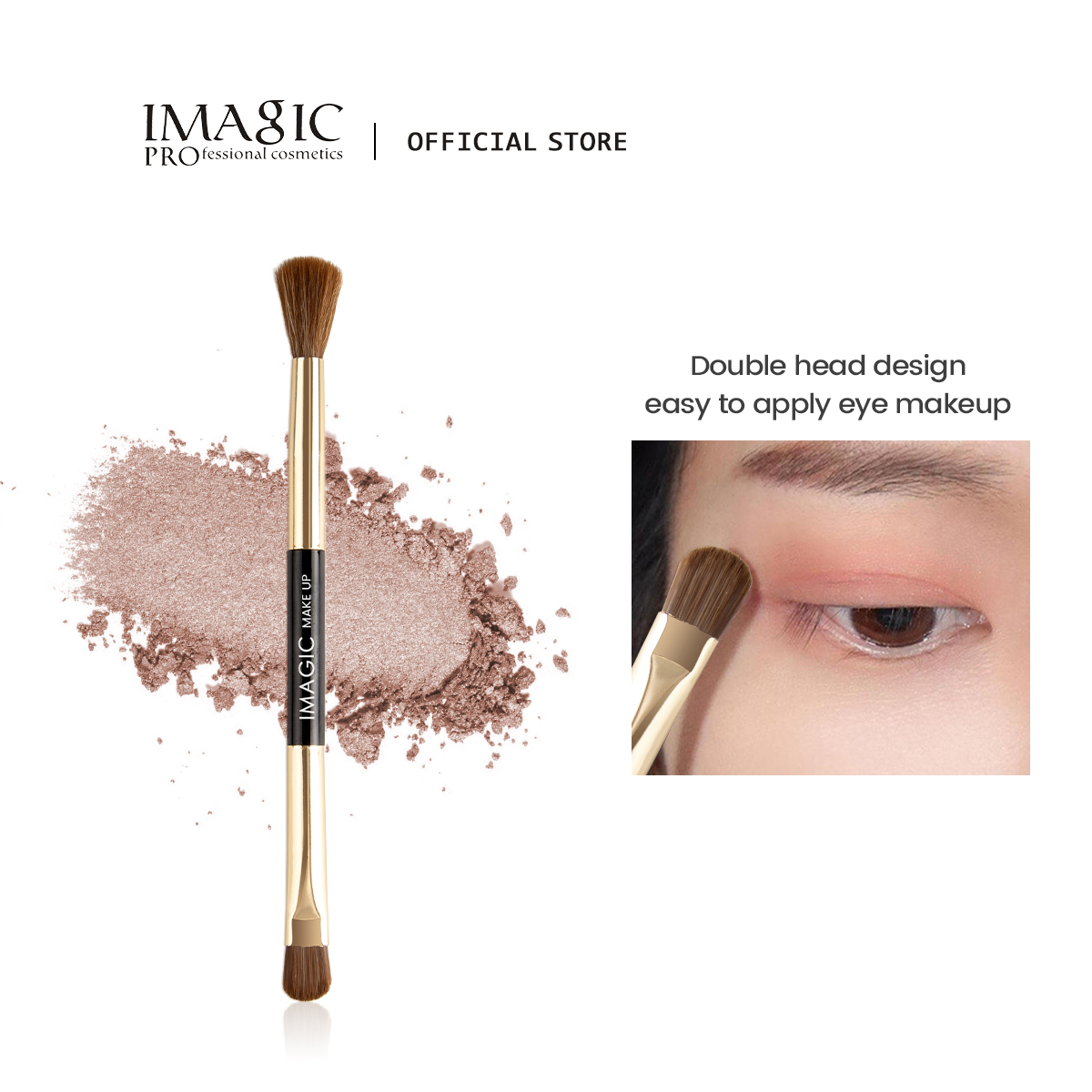 IMAGIC Multifunctional Brush Eyeshadow Double-head Eye Makeup Tool