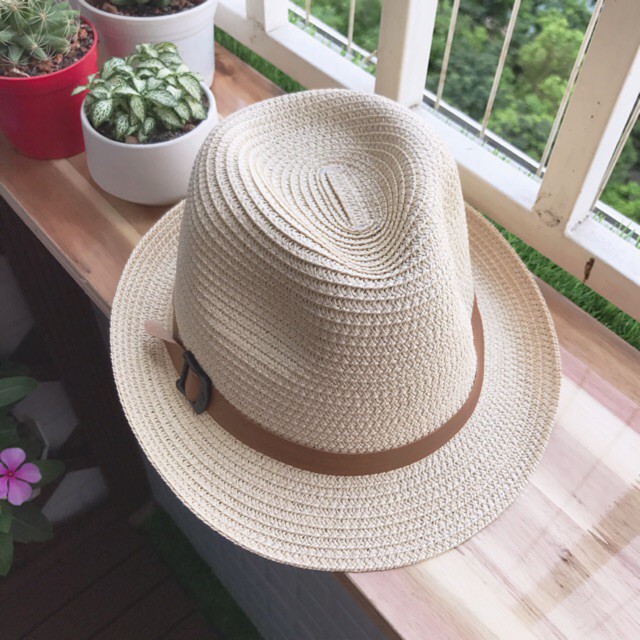 Mũ cói Panama vành nhỏ Unisex cho nam nữ