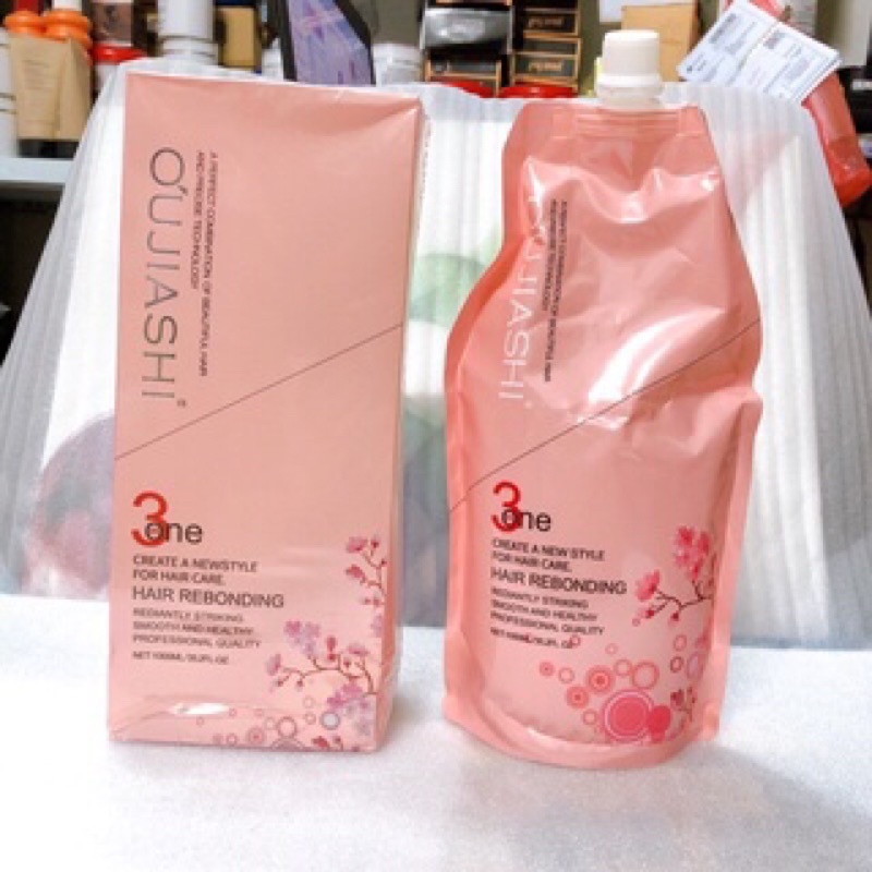 Kem duỗi ép tóc Hoa anh đào Oujiashi 3 in 1 1000ml