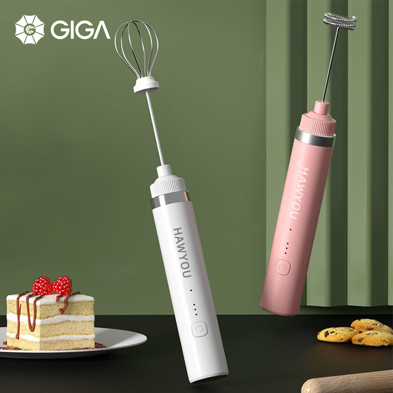 GIGA ESSENTIAL Máy trộn và đánh trứng Điện 3 tốc độ USB, máy làm lạnh sữa, máy xay cầm tay, Máy làm lạnh Cà Phê Latte Máy trộn không dây máy sạc điện cầm tay máy trộn sữa tự động